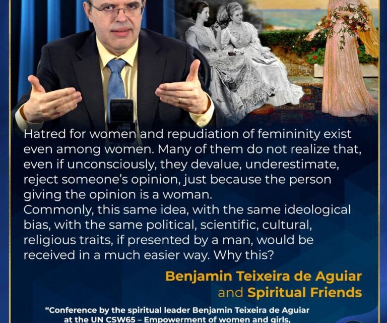 “Conference by the spiritual leader Benjamin Teixeira de Aguiar at the UN CSW65 — Empowerment of women and girls, from cultural matrices”