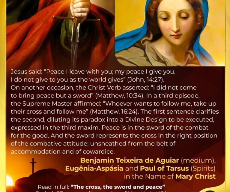 The cross, the sword and peace