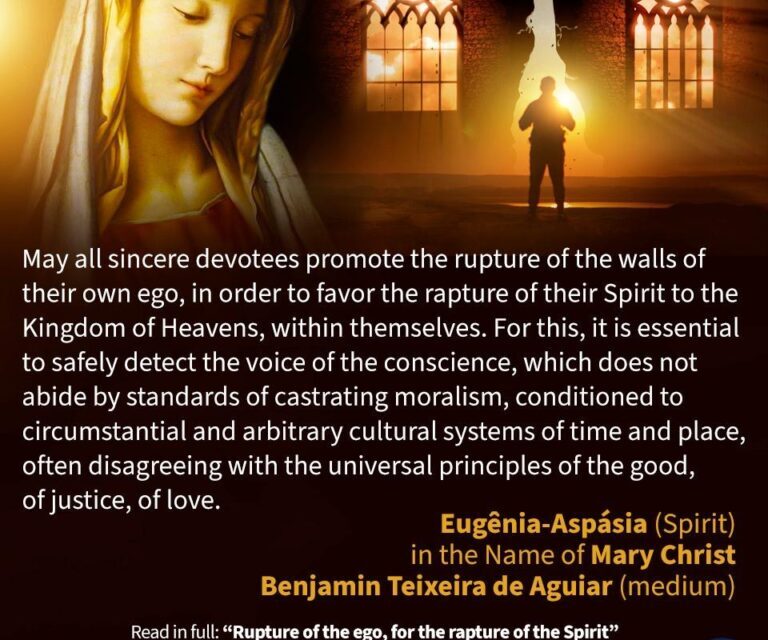 Rupture of the ego, for the rapture of the Spirit