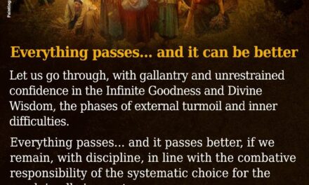 Everything passes… and it can be better