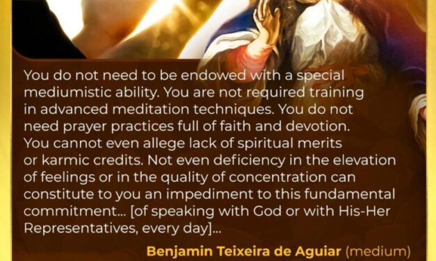 To speak with God and to be heard by Him-Her