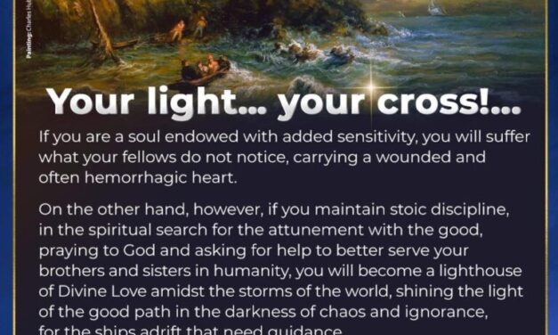 Your light… your cross!…