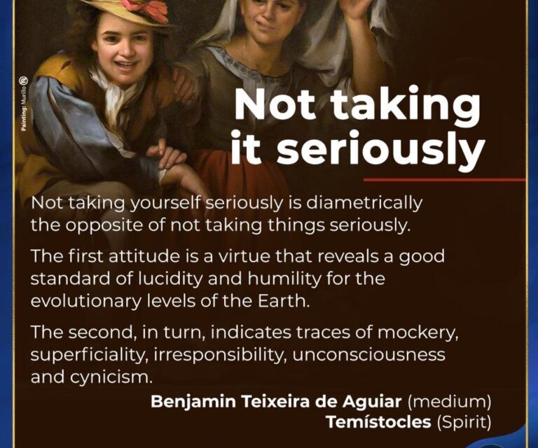 Not taking it seriously