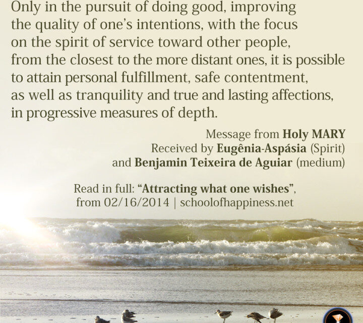 Attracting what one wishes (banner 1)