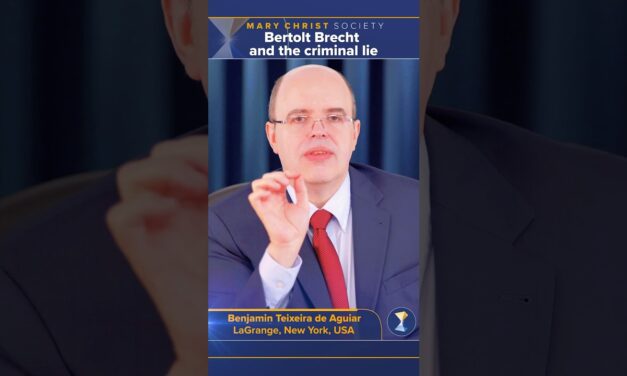 Bertolt Brecht and the criminal lie