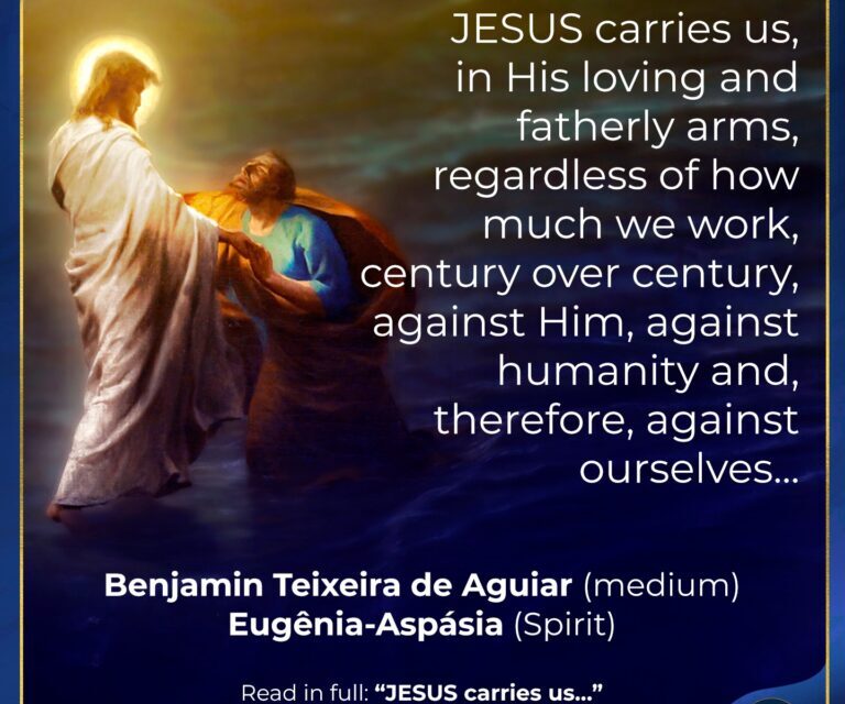 JESUS carries us…