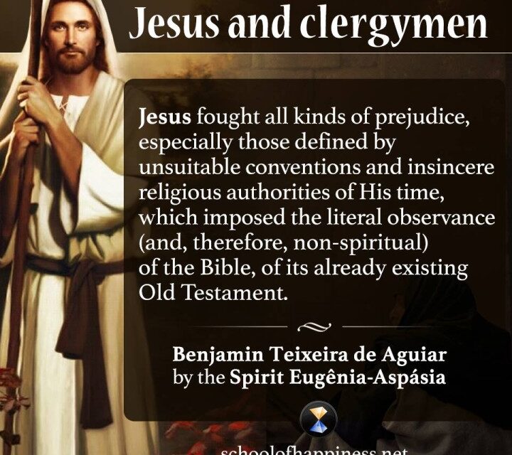 Jesus and clergymen.