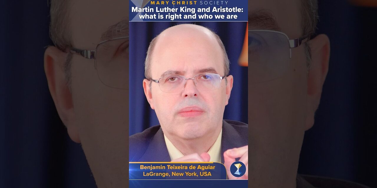 Martin Luther King and Aristotle: what is right and who we are