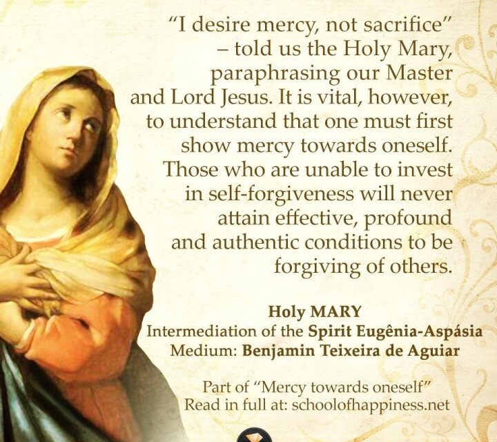 Self-forgiveness and conditions to be forgiving to others.