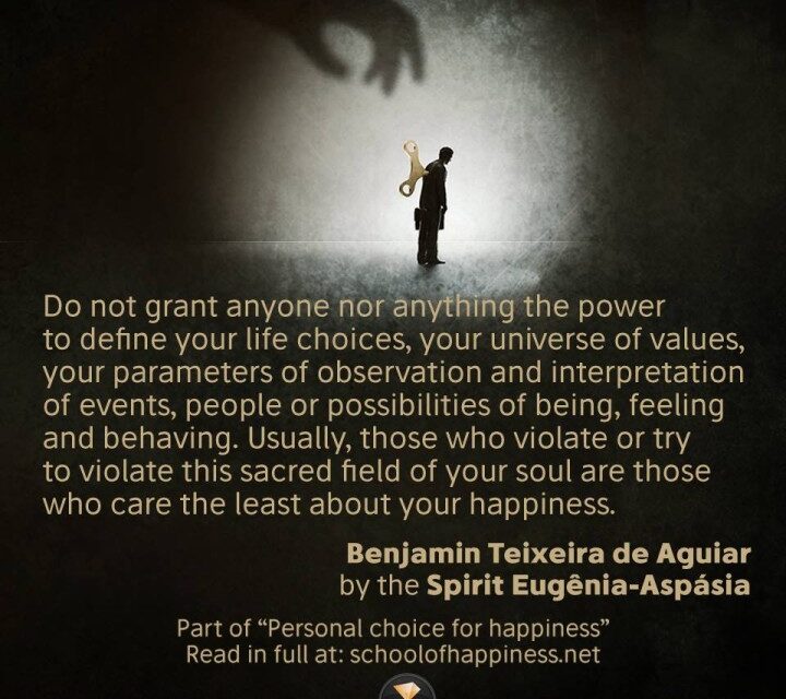Personal choice for happiness.