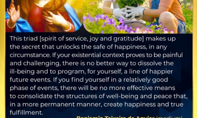 Three pillars for happiness.