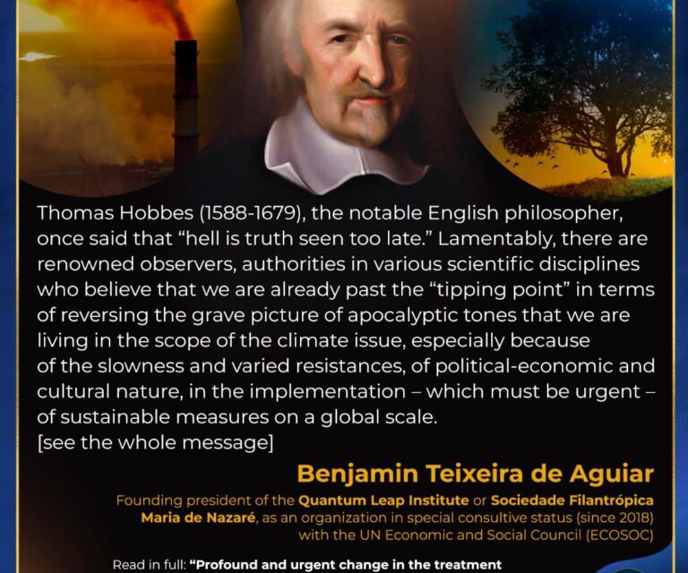 Profound and urgent change in the treatment of the primordial ecological theme