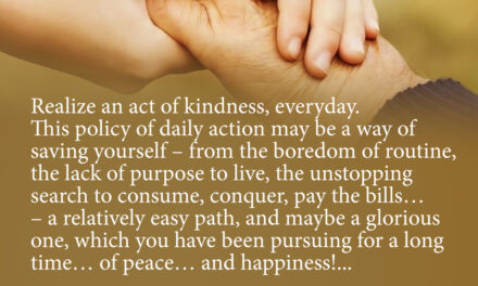 The good deed of the day