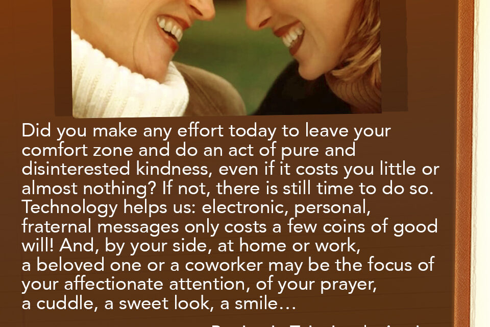 The good deed of the day