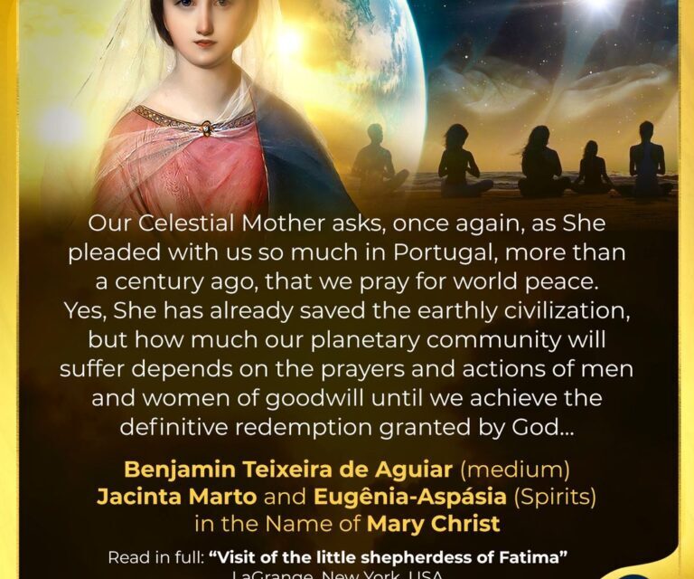 The visit of the little shepherdess of Fatima