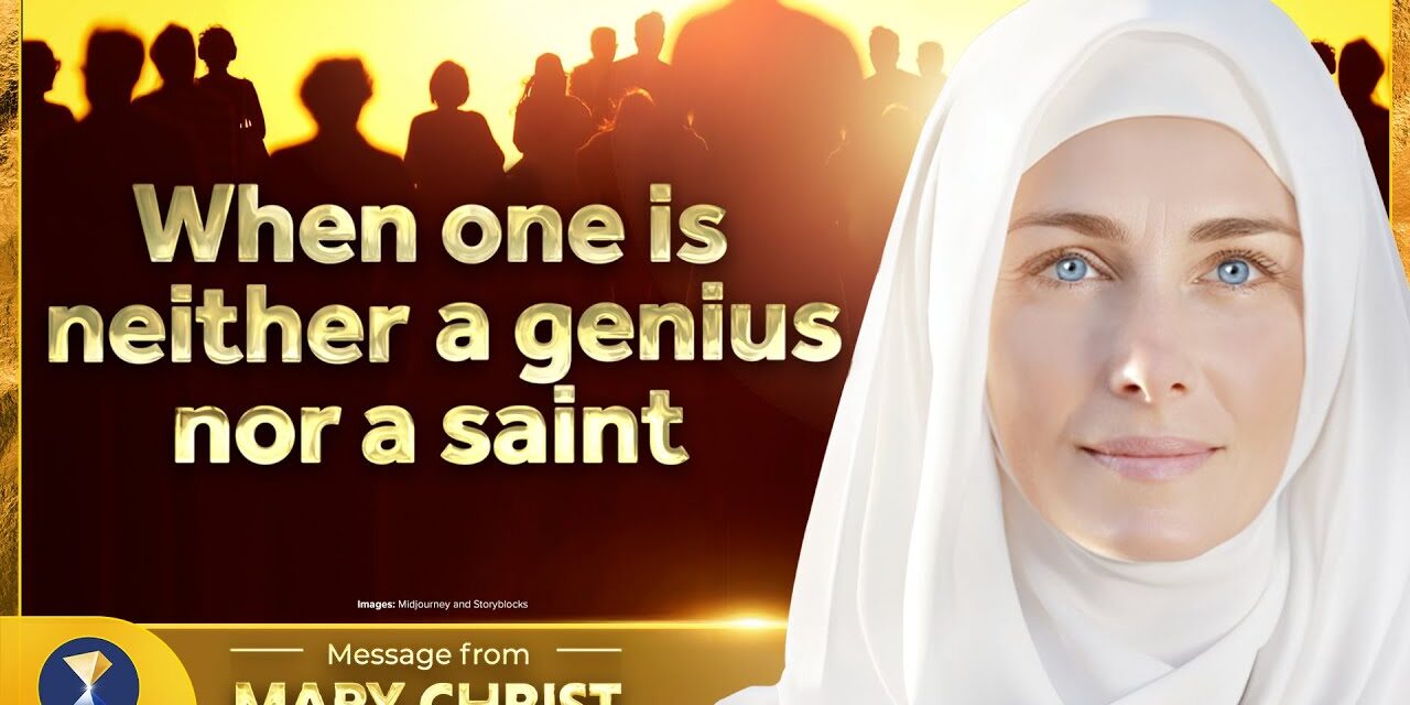 When one is neither a genius nor a saint