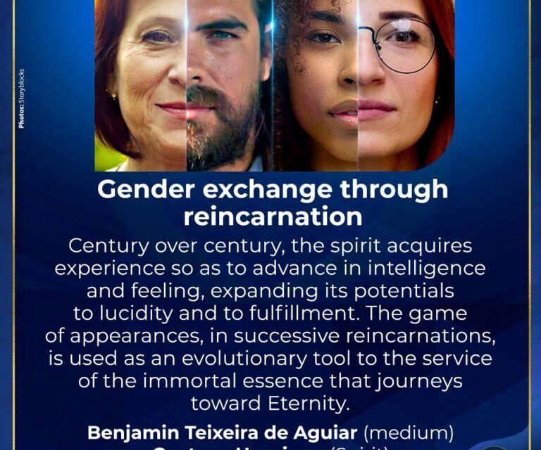 Gender exchange through reincarnation